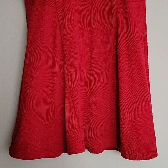 Rag & Bone Red Sleeveless Fit & Flare Dress | Size L - Picture 5 of 11